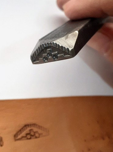 Imagen 2 de 3 de Cincel Punzón Cuño Cuero Talabarteria Herramienta Textura