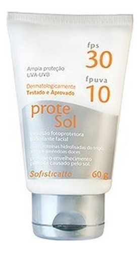 Filtro Solar Protesol Ampla Proteção Uvauvb 60g Sofisticatto