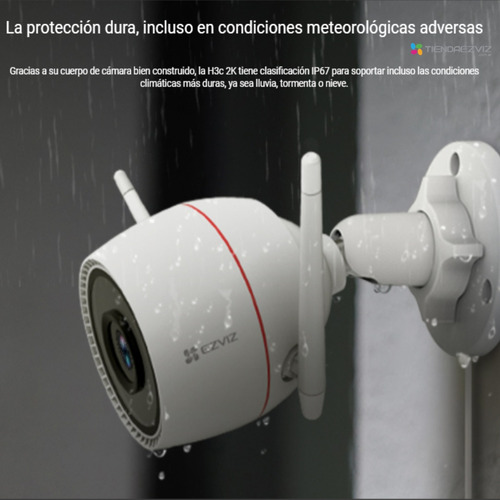 Combo X2 Ezviz H3c 2k 3mp Exterior Color 24hrs Inteligencia
