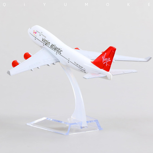 Modelo De Avión Boeing 747 Qiyumoke 1/400 Metal Diecast