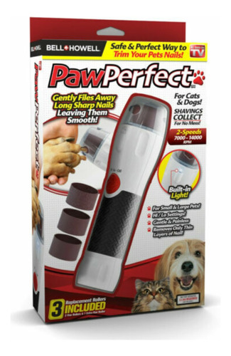 Paw Perfect Recargable Lima Para Perros Y Gatos 