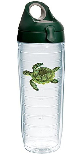 Tervis Green Turtle Tumbler Con Emblema Y Hunter Green Con T