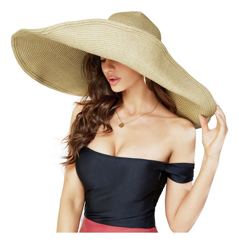 Sombrero Para El Sol Con Aleros Extragrandes Para Mujer Y Ni