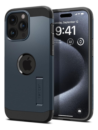 Funda Spigen Tough Armor Magfit Para iPhone 15 Pro - Pizarra