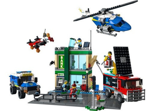 Kit Lego City Persecución Policial En El Banco 60317 7+ Cantidad de piezas 915