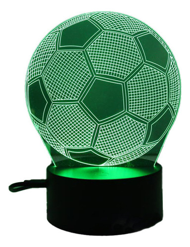 ! Luces De Mesa 3d Con Colores En Forma De Balón De Fútbol,