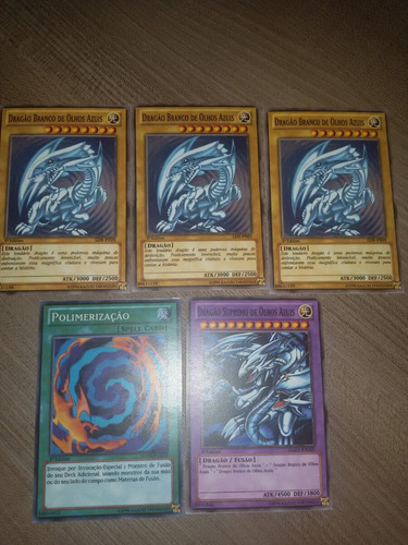 Cartas Yugioh - Kit Dragão Branco De Olhos Azuis Português 