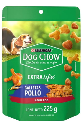 Botana Para Perro Dog Chow Galleta De Pollo 225 G