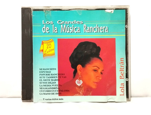 Cd Los Grandes De La Música Ranchera - Lola Beltran 1992 Bmg