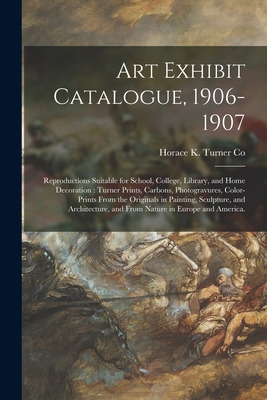 Libro Art Exhibit Catalogue, 1906-1907: Reproductions Sui...