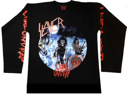 Slayer Live Undead Polo Talla Small [rockoutlet] Saldos