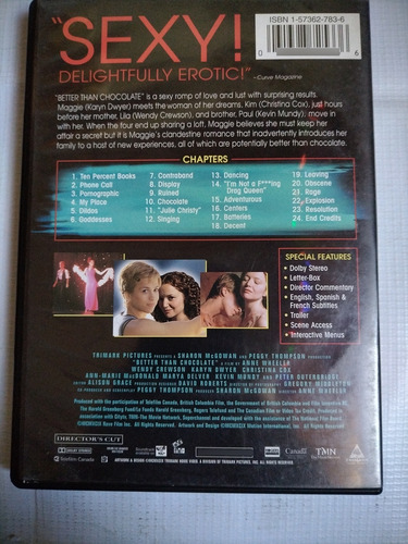 Better Than Chocólate Película Dvd Original Importado (Usado)