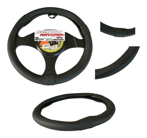 Cubre Volante Vinipiel Negro Ft03 Ford Fiesta 2006