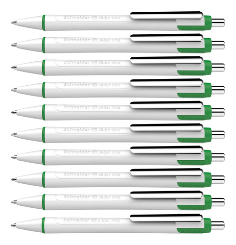 Lapiceras Ballpoint Schneider Set 10 U Green2