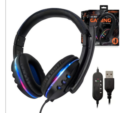 Fone De Ouvido Headset Gamer Usb Para Pc Notebook Ps4 Ps3