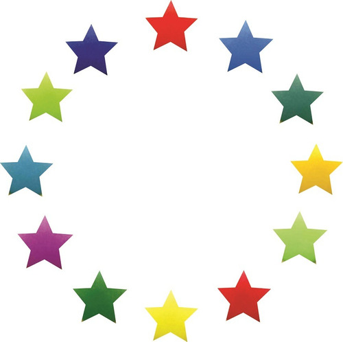 Broches Plásticos Estrellas 100-pack Por Color