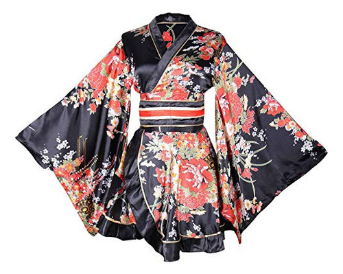 Disfraz De Kimono Para Mujer Cos, Geisha Japonesa Yukata Swe