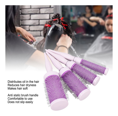 Cepillo Redondo Para Peinar El Cabello Que Reduce La Sequeda