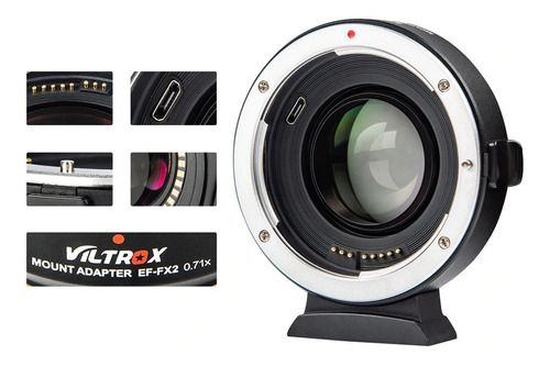 Imagem 5 de 6 de Adaptador Viltrox Ef-fx2 - Lentes Ef Para Camera Fuji X