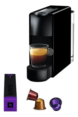 Cafetera Nespresso Essenza Mini 14 Cápsulas 19 Bares Color Negro