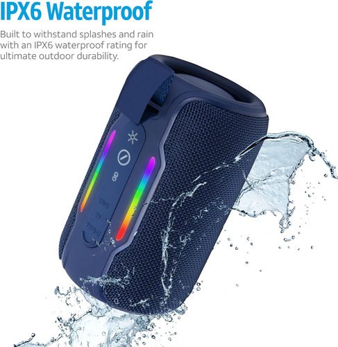 Altavoz Portátil Bluetooth Bluetooth De At&t Essentials Azul