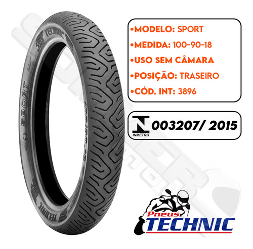 Par Pneu Gsr 125-150 275-18 + 100-90-18 (+largo) Technic