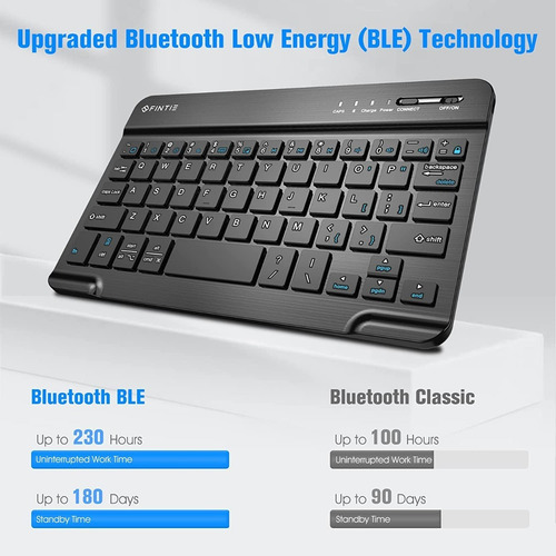 Imagen 5 de 10 de Funda Con Teclado Español Samsung Tab A8 2019 T290/295 - M.t