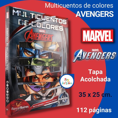 Libro Grande De Superhéroes Avengers- Tapa Acolchada