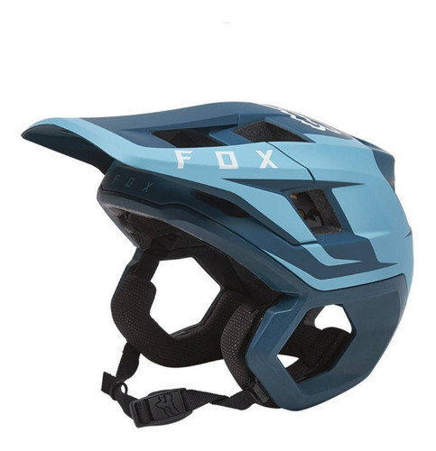 Casco Fox Dropframe Sideswipe Azul Bici Downhill Mtb