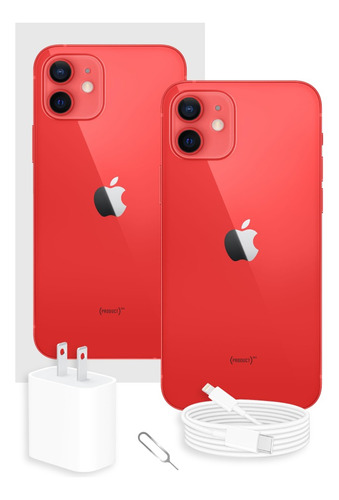Apple iPhone 12 64 Gb Rojo Con Caja Original (Reacondicionado)