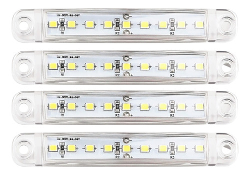 Luces Laterales Posición Led Bi-volts 4 Unidades Auto Camión