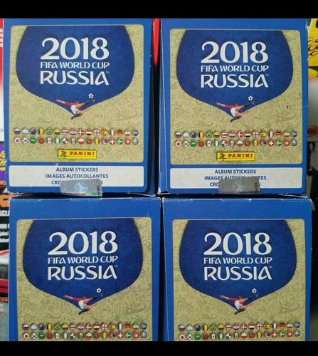 Caja 50 Sobres Panini Mundial Rusia 2018 Edición Italia