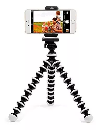 Trípode Para Selfie Celular Cámara 360º Patas Flexibles 34cm