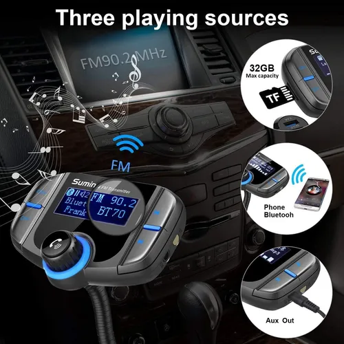 Sumind bluetooth 2024 fm transmitter