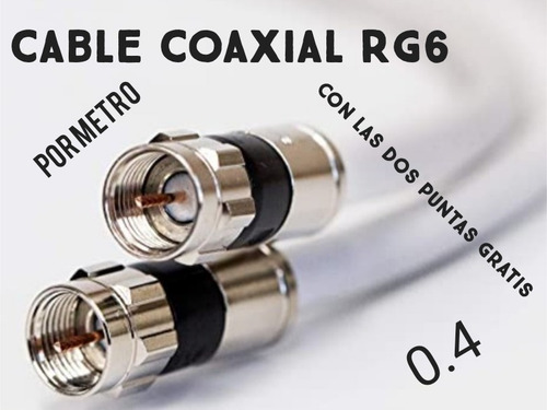 Cable Coaxial Rg6 Por Metro Directv Movistar Tv