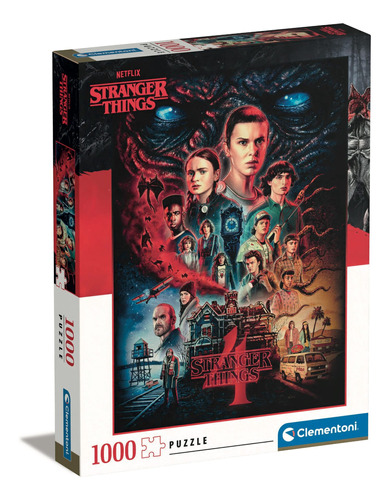 Rompecabezas Stranger Things 4 1000 Pz Clementoni Once Vecna