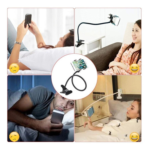Soporte Sujetador Flexible Celular Hasta6' Base Metalica