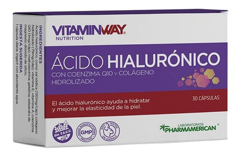 Vitamin Way Acido Hialuronico Colageno Y Coenzima Q10 X 30