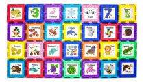 Comprar Bloques Magnéticos Tarjeta Educativas Abc Y Números 56 Pzs