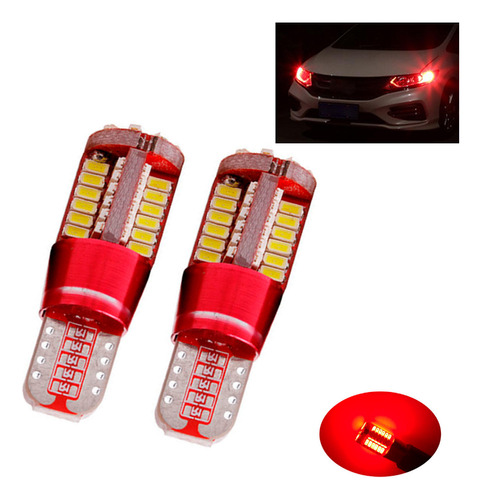 Lampadas Led Para Carro Placa Lanterna Moto Ré Pingo T10 W5w