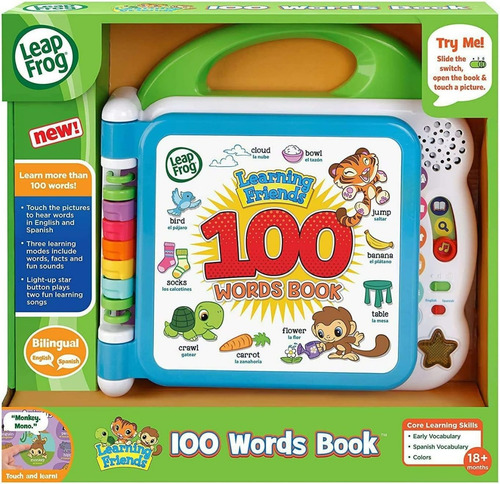 Libro Leapfrog Aprende 100 Palabras 18 Meses Ingles Español