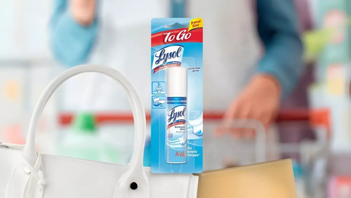 Desinfectante Lysol To Go Para Llevar 1 Oz / 30 Ml - 12 Pack