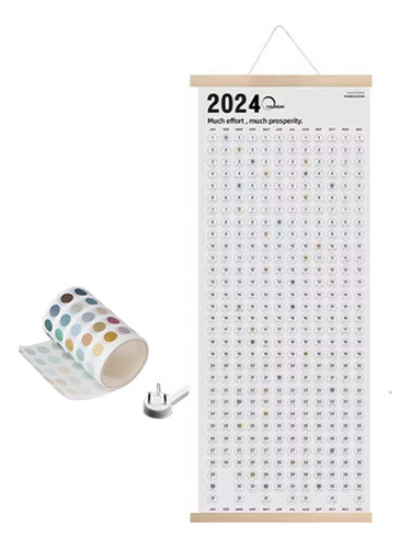 Calendario Planificador 2024, Calendario Con Marco De Madera