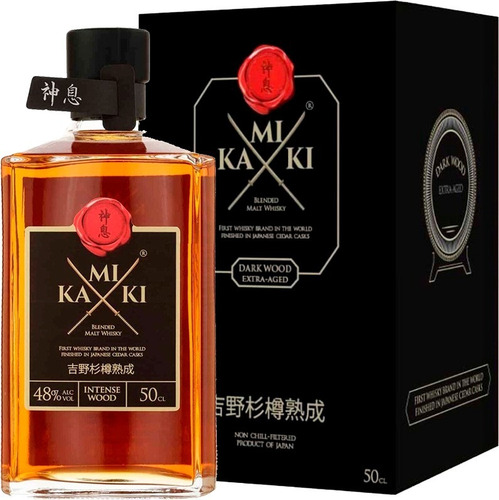 Imagen 6 de 7 de Whisky Japones Kamiki Intense Wood 500ml En Estuche 48%alc