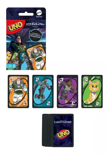 UNO Jogo de cartas Lightyear : : Brinquedos e Jogos