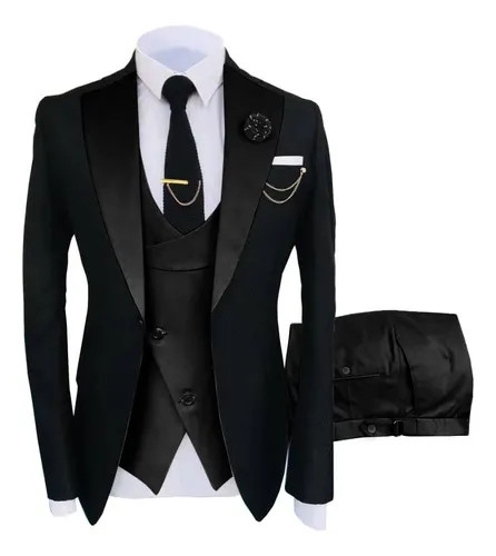 Ternos negro para hombre sales