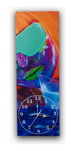 Reloj De Pared Decorativo Mujer Fluor