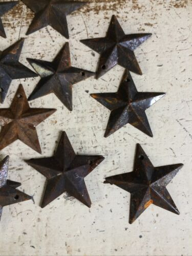 Lot 50 Rusty Black Barn Stars Star 1.5 In 1.5 Primitive Bbc