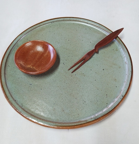 Imagen 6 de 9 de Platos Redondos 30cm Cerámica Gres Vajilla Restaurante