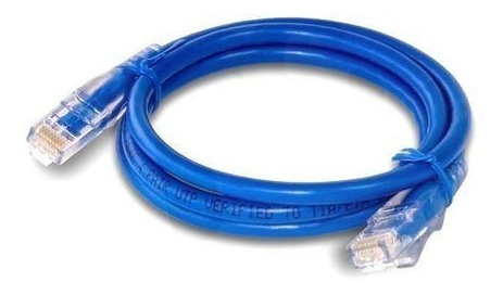 Cable De Red Cat6a 7,5 Metros Mc-3007 Azul Crazygames 
